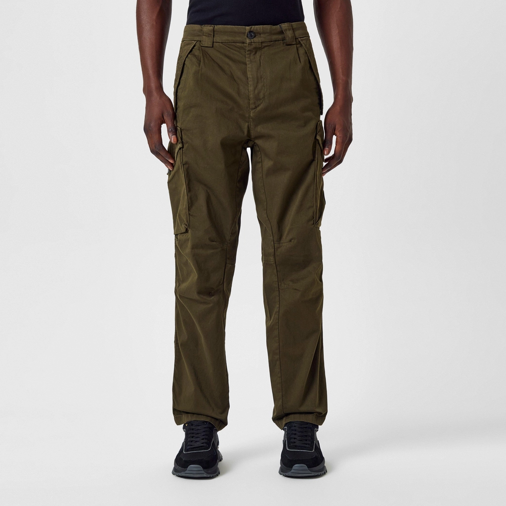 CP Company Stretch Sateen Cargo Pants - Ivy Green 683